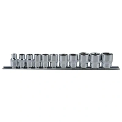 Afbeelding van KS Tools, Dopsleutel + dopmoer, 3/8&quot; CHROMEplus zeskant dopsleutelset (19 mm, 8 10 14 18 11 12 17 15 13 9 16 mm)