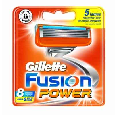 Afbeelding van Uitloopmodel Gillette Fusion Power scheermesjes, dermatologisch getest, 8 stuks