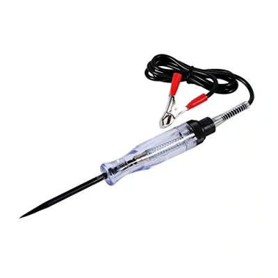 Afbeelding van Car Voltage Circuit Tester, Auto 6V 12V 24V DC Truck Tester Test VoltMet Lange Probe Pen Gloeilamp