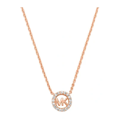 Afbeelding van Michael Kors dames Premium ring van zilver met zirkonia MKC1726CZ791 in de kleur Roségoud