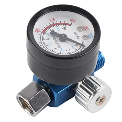 Afbeelding van 1/4 inch spuitpistool luchtdrukregelaar manometer accessoires voor pneumatische gereedschappen herbruikbare verpakking socialme eu