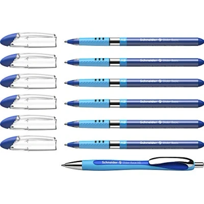 Afbeelding van Rollerpen Schneider Slider Basic XB blauw met 1 balpen Rave gratis