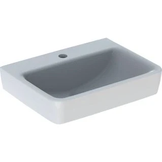 Afbeelding van Geberit Renova Plan fontein wit (50 x 38 cm) 1 kraangat, zonder