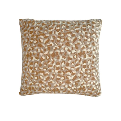 Afbeelding van Malagoon Primitive Dot Gebreid Sierkussen 50 x cm Fudge