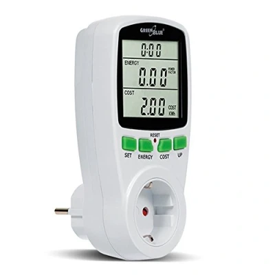 Afbeelding van GreenBlue Wattmeter met stopcontact max.16 A 3600W 230V Energieverbruiksmeter
