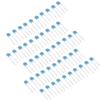 Afbeelding van Broco keramische condensatoren, 50 stuks 1000 V 104 M 0,1 uF 100 nF hoogspanning schijfcondensatoren set
