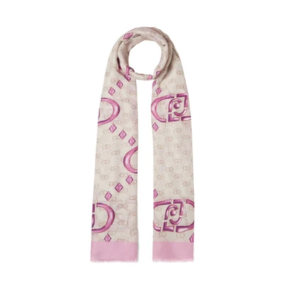 Afbeelding van LIU JO Stola LOGO Sketch Sjaal, Dames, Maat: One Size, Bright candy