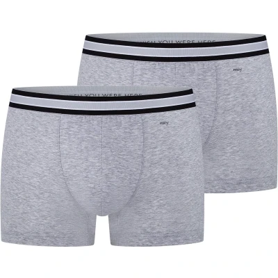 Afbeelding van mey 2ER PACK RE Think Onderbroeken, Heren, Maat: XXL, Light grey melange