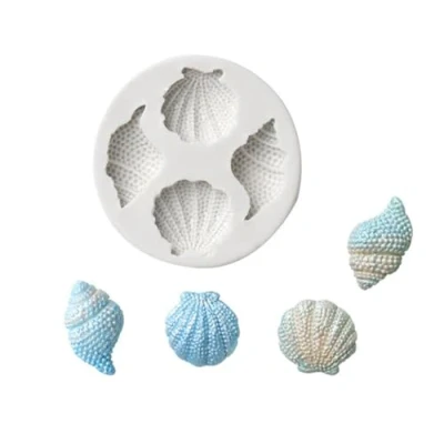 Afbeelding van NIXNUT Fondant Cake Chocolade Mould Siliconen Cookie Candy Bakken Diy Keuken Tool Party Decorating Marine Animal Shell Schelp Patroon