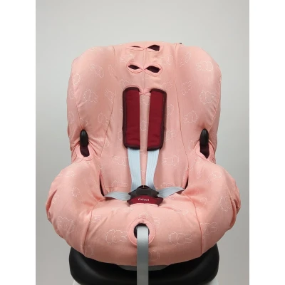 Afbeelding van Nijntje Autostoelhoes 1+ Interlock Smile Dark Peach