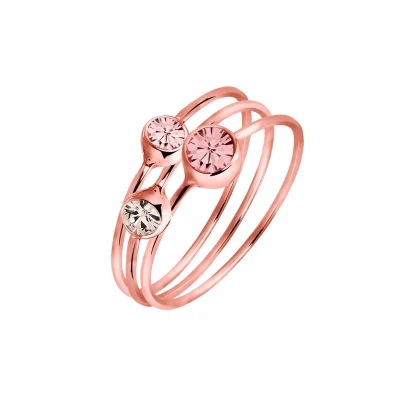 Afbeelding van Elli SET Ring, Dames, Maat: 54, Rosa