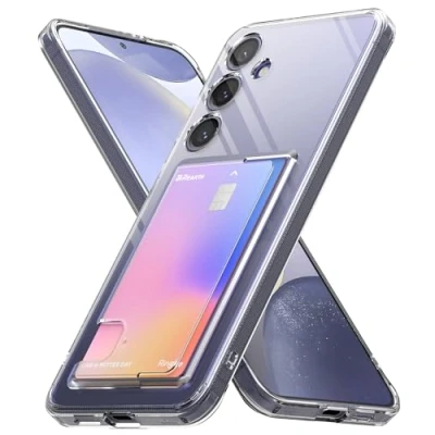 Afbeelding van Ringke Fusion Card Compatibel met Samsung S24 Plus Case, Transparante Harde Achterkant Ingebouwde Kaarthouder Wallet Cover Voor Galaxy Clear