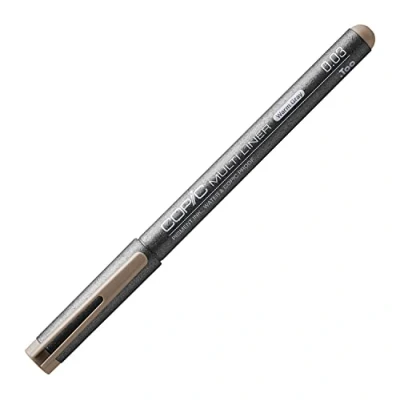Afbeelding van Copic Multiliner warm grijs 0,03 mm, tekenpotlood met water en alcoholbestendige pigmentinkt in grijs, professionele fineliner voor schetsen, illustraties contouren