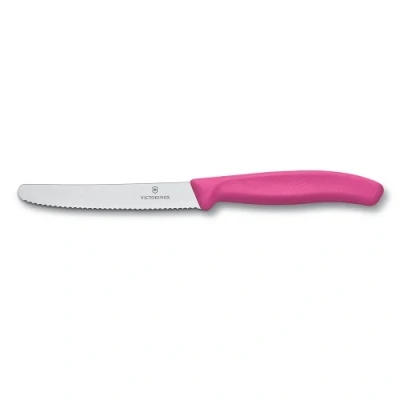 Afbeelding van Tafelmesje Victorinox gekarteld Roze 10cm