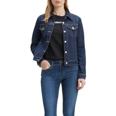 Afbeelding van Levi&#039;s Originele truckerjas voor Dames, blauw (Even Rinse 13)., S
