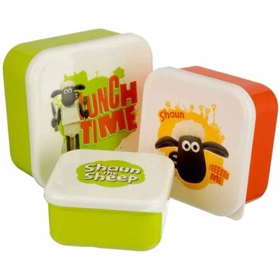 Afbeelding van Puckator Set van 3 lunchtrommels Shaun the Sheep