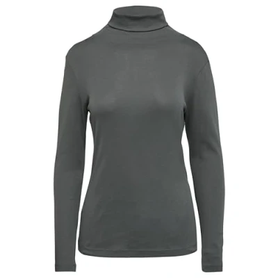 Afbeelding van s.Oliver MIT Rollkragen Longsleeve, Dames, Maat: 46, Dunkelgrau