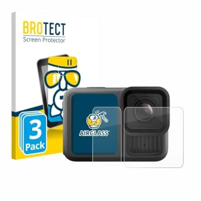 Afbeelding van BROTECT Screenprotector voor GoPro Hero 13 Black Ultra Wide Edition Folie Beschermfolie Beschermglas transparant (3 Stuks)