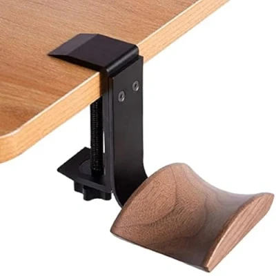 Afbeelding van GGF Headsethouder, hoofdtelefoonstandaard, hoofdtelefoonhouder, hoofdtelefoonhouder voor aan de muur bevestigde koptelefoonhouder audio , studio en pc gaminghoofdtelefoons (Walnut B)