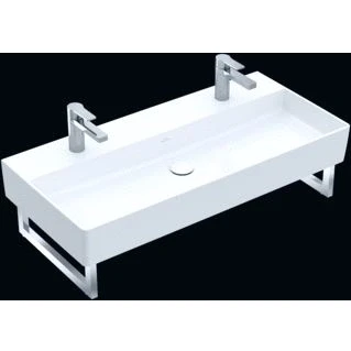 Afbeelding van Villeroy &amp; Boch Memento 2.0 wastafel stone white ceramic+ (60 x 42 cm)