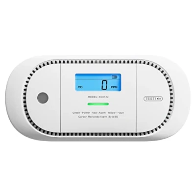 Afbeelding van X Sense Koolmonoxide waarschuwingsmelder met digitaal lcd display, CO verwisselbare batterij
