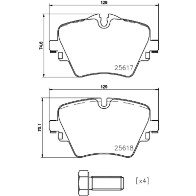 Afbeelding van Brembo Remblokset P 06 093