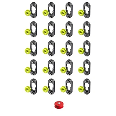 Afbeelding van Button Fix Type 1 Flush Bracket Marker Guide Kit Aansluitpaneel op paneel x20