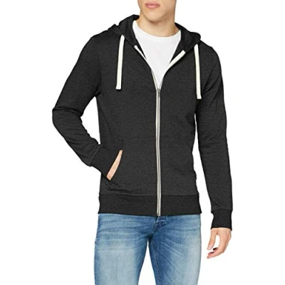 Afbeelding van JACK &amp; JONES Jjeholmen Sweatcapuchon met ritssluiting Noos Veste, Gris (donkergrijs Melange Fit: Reg Fit), Medium Homme