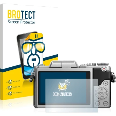 Afbeelding van BROTECT Screenprotector voor Panasonic Lumix DMC GF7 Folie Beschermfolie transparant (2 Stuks)