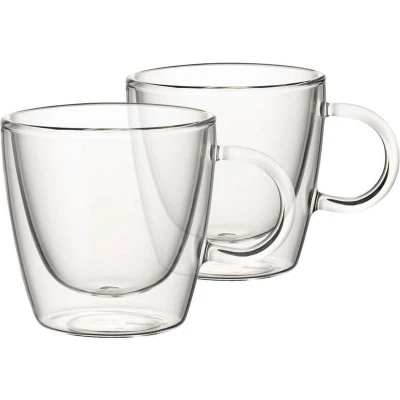 Afbeelding van Villeroy &amp; Boch Dubbelwandige Glazen Artesano Hot Cold Beverages 220 ml 2 Stuks Met Oor