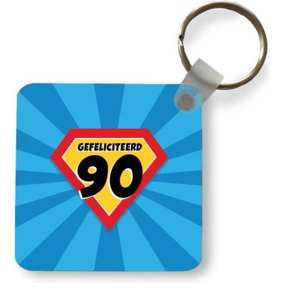 Afbeelding van Sleutelhanger Uitdeelcadeautjes Jubileum 90 jaar Feest Plastic