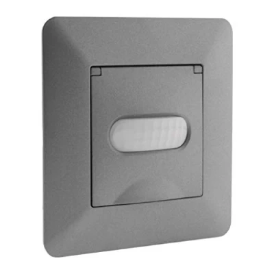Afbeelding van Zenitech Automatische Schakelaar Compatibel Met LED Artezo Aanwezigheidsdetectie 9m Voor Hal En Trap Automatisch Aan Uit Titanium
