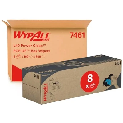 Afbeelding van WypAll 7461 Poetsdoek L40 Airflex 1 laags wit