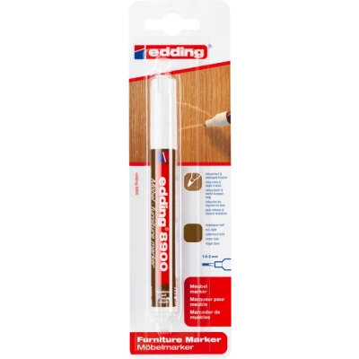 Afbeelding van Viltstift edding 8900 meubel rond 1.5 2mm licht notenhout blister à 1 stuk