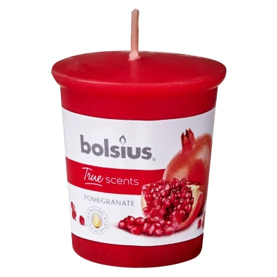 Afbeelding van Bolsius Votive 53/45 rond true scents pomegranate 1 stuks