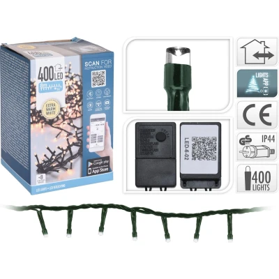 Afbeelding van Clusterverlichting met app 11 meter (Bluetooth, 400 LEDs, Binnen/Buiten)