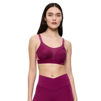 Afbeelding van Triumph dames Sportbeha zonder beugel Triaction Extreme Lite N Ex, Dark Wine, 80F