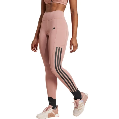Afbeelding van adidas Performance Optime 3STRIPES FULL Length Tights, Dames, Maat: XS, Warm clay