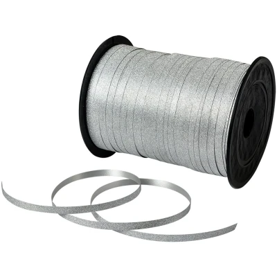 Afbeelding van Clayre &amp; Eef Decoratie Lint 228 m Zilverkleurig Kunststof