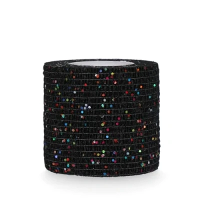 Afbeelding van Bandage animal zwart glitter profi 5 cm