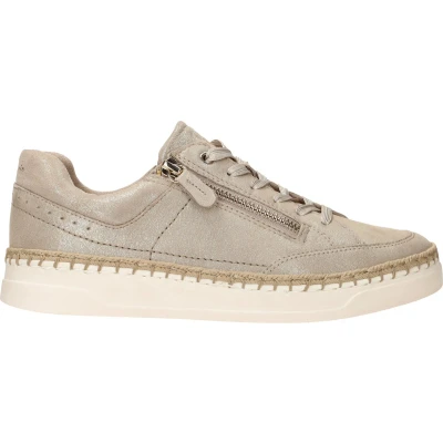 Afbeelding van Tamaris Sneakers laag, Dames, Maat: 37, Goudkleur Leer