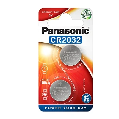 Afbeelding van Panasonic CR2032 Lithium knoopcel, 3 V, 12 verpakkingen (24 stuks)