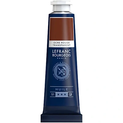 Afbeelding van Lefranc Bourgeois 810038 Fijne olieverf, gladde en sterk gepigmenteerde lichtecht, verouderingsbestendig 40ml Tube, Red Ochre