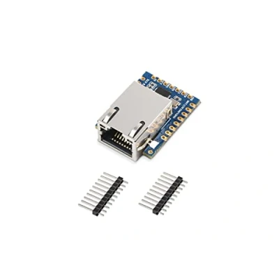 Afbeelding van TTL UART to Ethernet Serial Converter Module Support TCP Server/TCP Client/UDP Multicast/UDP Mode, Modbus Gateway, NTP Protocol etc. Tiny Size, Easy Integrate