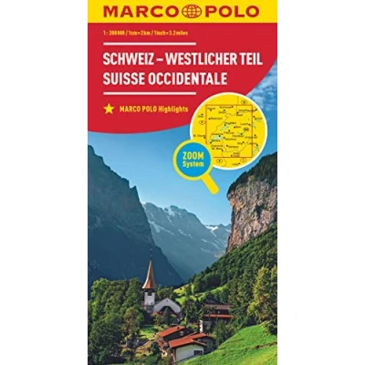 Afbeelding van Marco Polo Wegenkaart Zwitserland West: Schaal 1 : 200.000: 01
