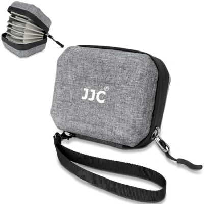 Afbeelding van JJC Cameralensfilterbehuizing voor 10x ronde filters Dia. tot 67 mm filterzakje, draagdoos, opbergtas met microvezel reinigingsdoekje, Grijs, Filterbehuizing