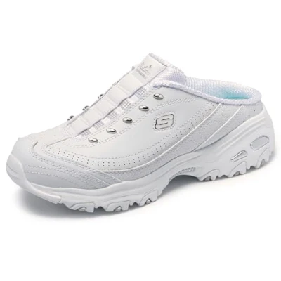 Afbeelding van Skechers D&#039;Lites Slip on Mule modieuze sneakers voor dames, wit, 37 EU Breed