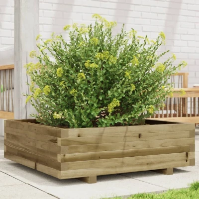 Afbeelding van Plantenbak 80x80x26,5 cm geïmpregneerd grenenhout