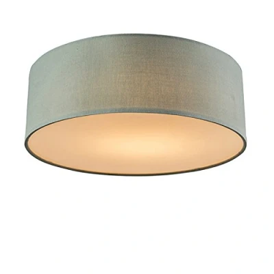 Afbeelding van QAZQA Plafondlamp groen 30 cm incl. LED Drum
