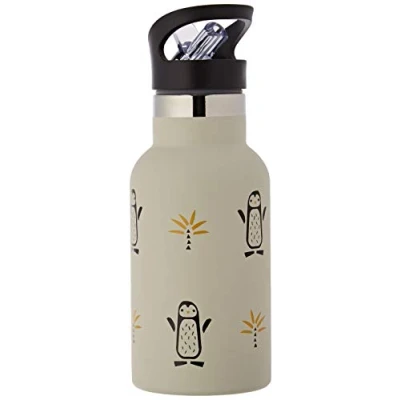 Afbeelding van Fresk rvs thermosfles met extra dop pinguin 350 ml